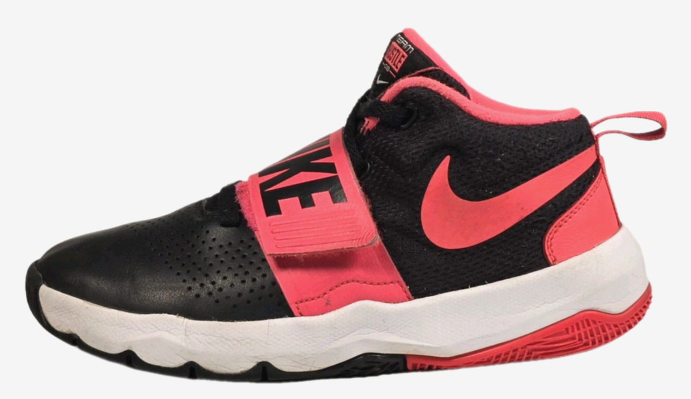 Nike Team Hustle D8 GS 'Black Racer Pink' Youth Basketball Shoes 5Y 881941-002